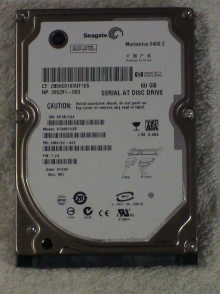 HD seagate 60 gigas SATA